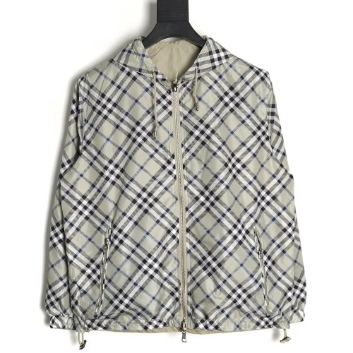 Burberry Check Double Face Jacket,Burberry Jacket,Jacket,APPAREL
