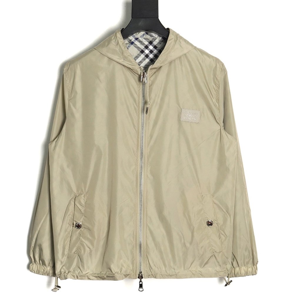 Burberry Check Double Face Jacket,Burberry Jacket,Jacket,APPAREL