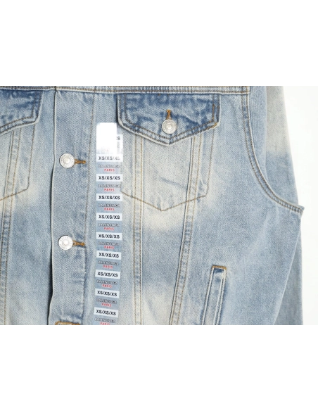 Balenciaga 24SS cardboard label denim jacket,Balenciaga Jacket,Jacket,APPAREL