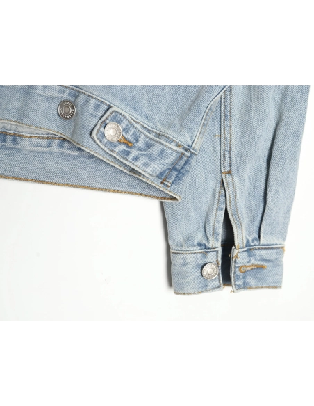 Balenciaga 24SS cardboard label denim jacket,Balenciaga Jacket,Jacket,APPAREL