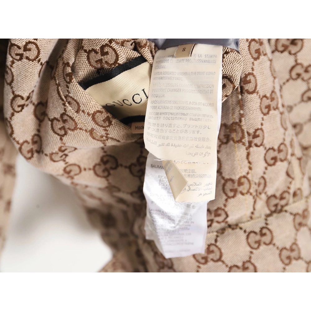 GUCCI allover printed presbyopia reversible denim jacket,Gucci Jacket,Jacket,APPAREL