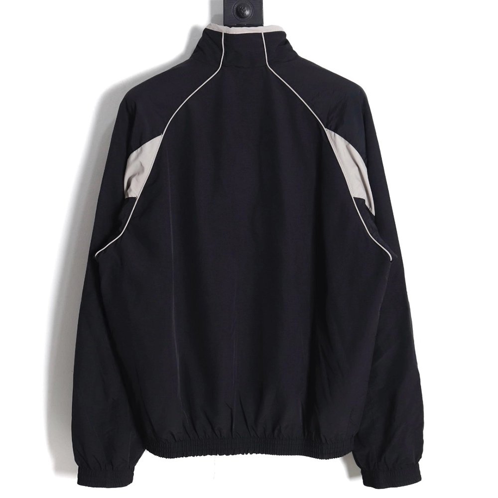 Balenciaga 23FW doublelayer stitching embroidered letter jacket,Balenciaga Jacket,Jacket,APPAREL
