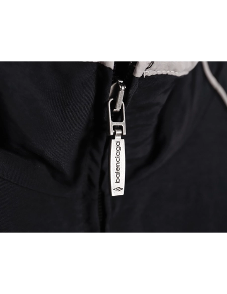 Balenciaga 23FW doublelayer stitching embroidered letter jacket,Balenciaga Jacket,Jacket,APPAREL