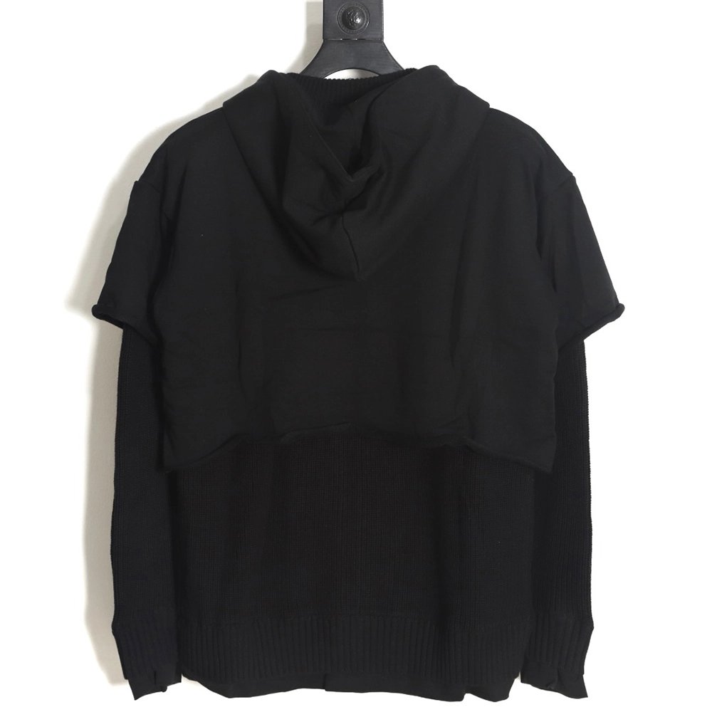 Givenchy heavytech knitted sweater patchwork jacket,Givenchy Jacket,Jacket,APPAREL