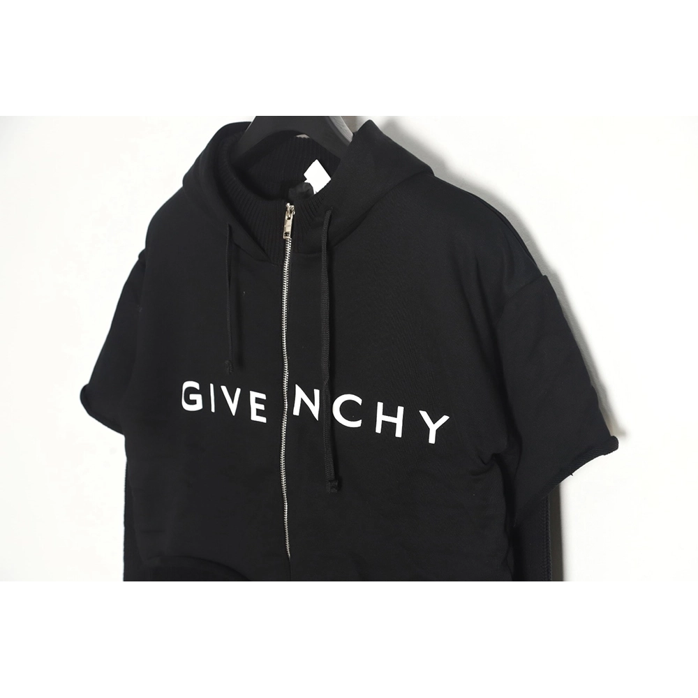 Givenchy heavytech knitted sweater patchwork jacket,Givenchy Jacket,Jacket,APPAREL