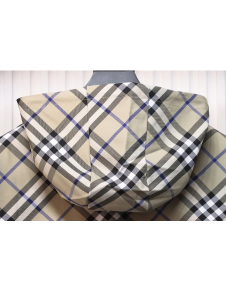 Burberry Check Warhorse Reversible Hooded Jacket TSK1,Burberry Jacket,Jacket,APPAREL