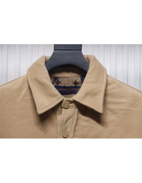 Louis Vuitton Doublefaced cashmere khaki jacket,Louis Vuitton Jacket,Jacket,APPAREL