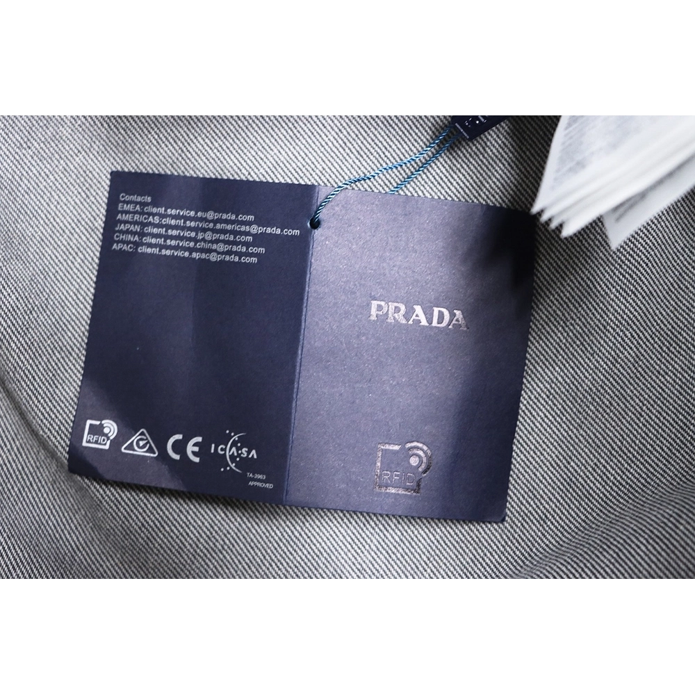 Prada Denim ZipUp Jacket,Prada Jacket,Jacket,APPAREL