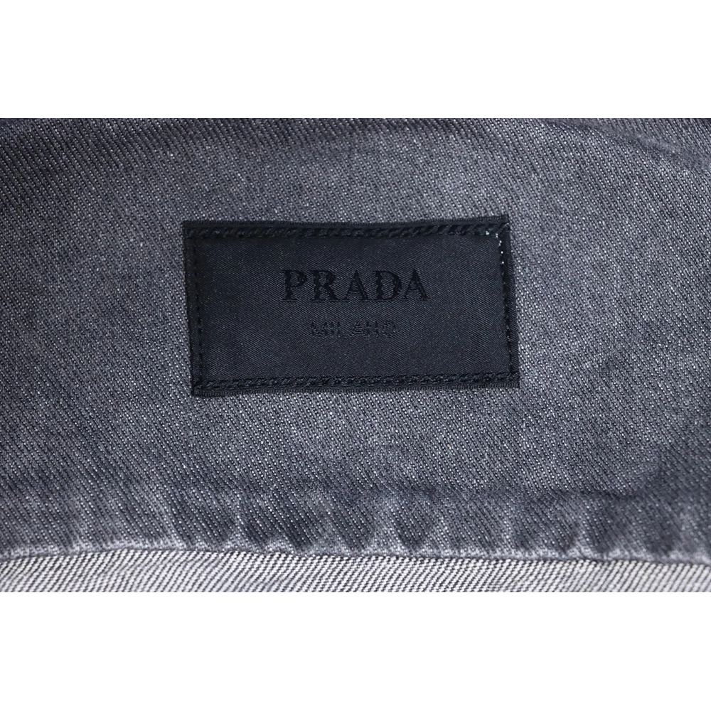 Prada Denim ZipUp Jacket,Prada Jacket,Jacket,APPAREL