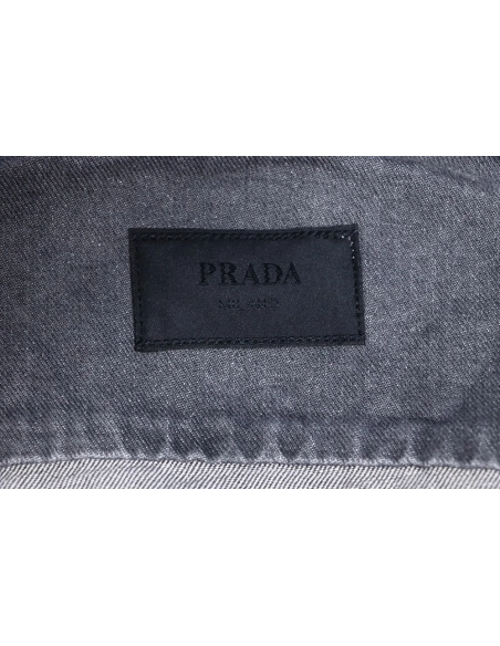 Prada Denim ZipUp Jacket,Prada Jacket,Jacket,APPAREL