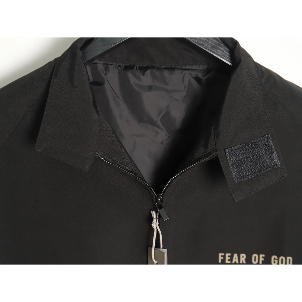 Fear of God Flocked Jacket Coach Jacket,Fear of God Jacket,Jacket,APPAREL