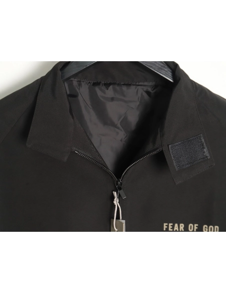 Fear of God Flocked Jacket Coach Jacket,Fear of God Jacket,Jacket,APPAREL