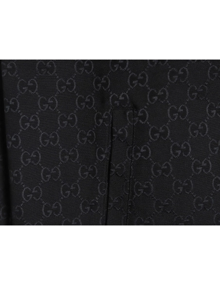 Gucci allover double G jacquard shirt jacket TSK1,Gucci Jacket,Jacket,APPAREL