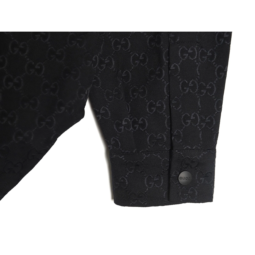 Gucci allover double G jacquard shirt jacket TSK1,Gucci Jacket,Jacket,APPAREL