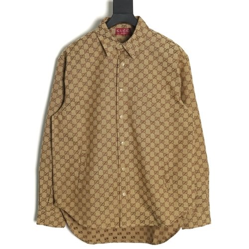 Gucci allover double G jacquard shirt jacket,Gucci Jacket,Jacket,APPAREL