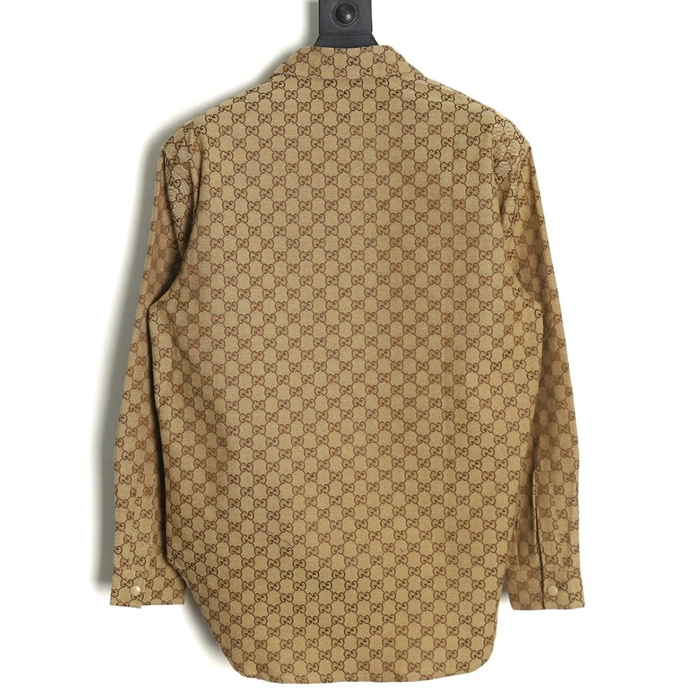 Gucci allover double G jacquard shirt jacket,Gucci Jacket,Jacket,APPAREL