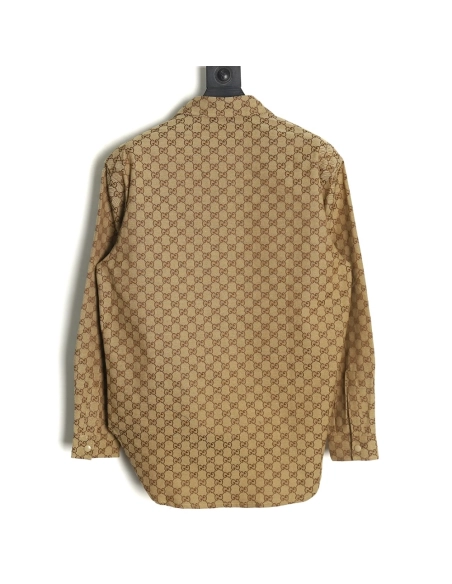 Gucci allover double G jacquard shirt jacket,Gucci Jacket,Jacket,APPAREL