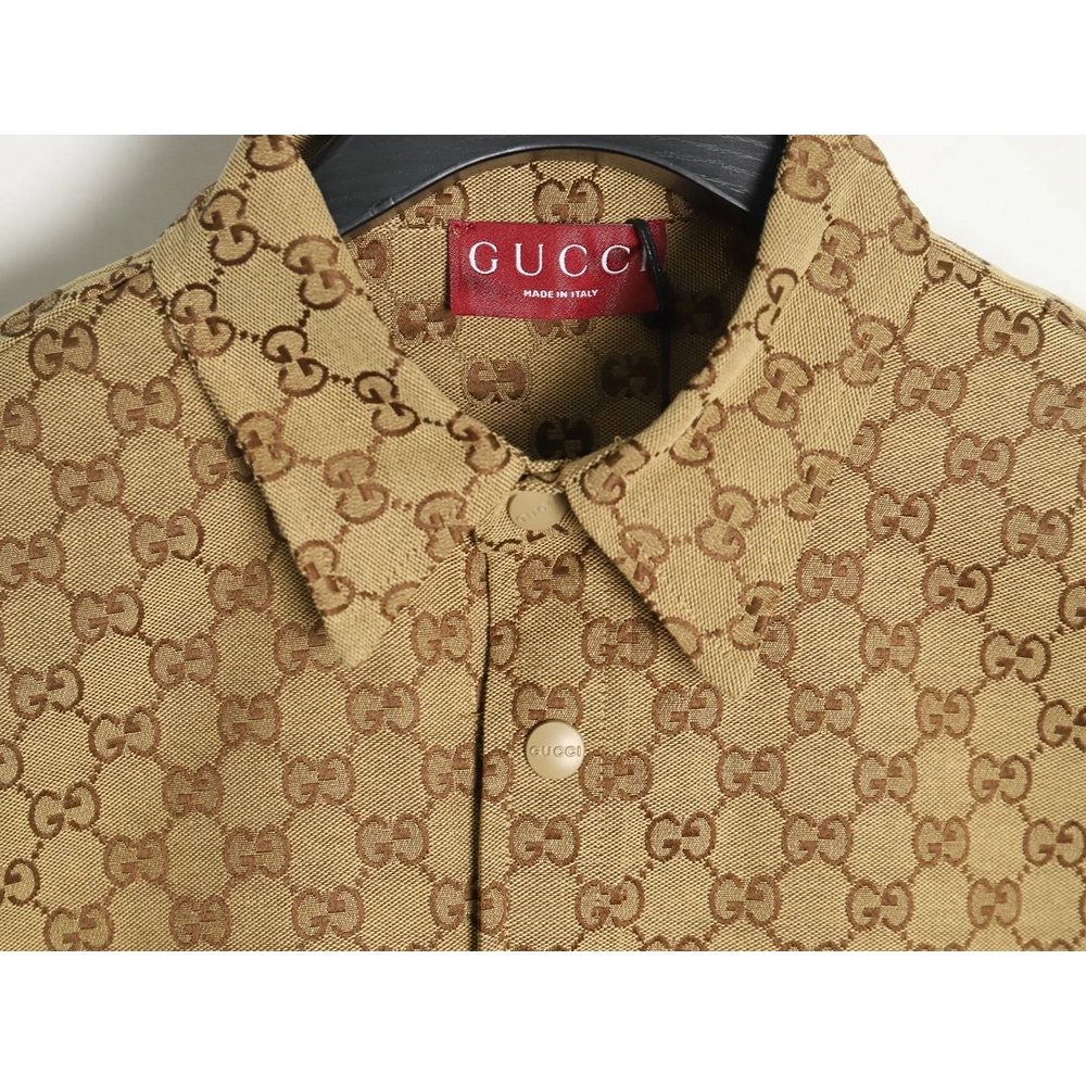 Gucci allover double G jacquard shirt jacket,Gucci Jacket,Jacket,APPAREL