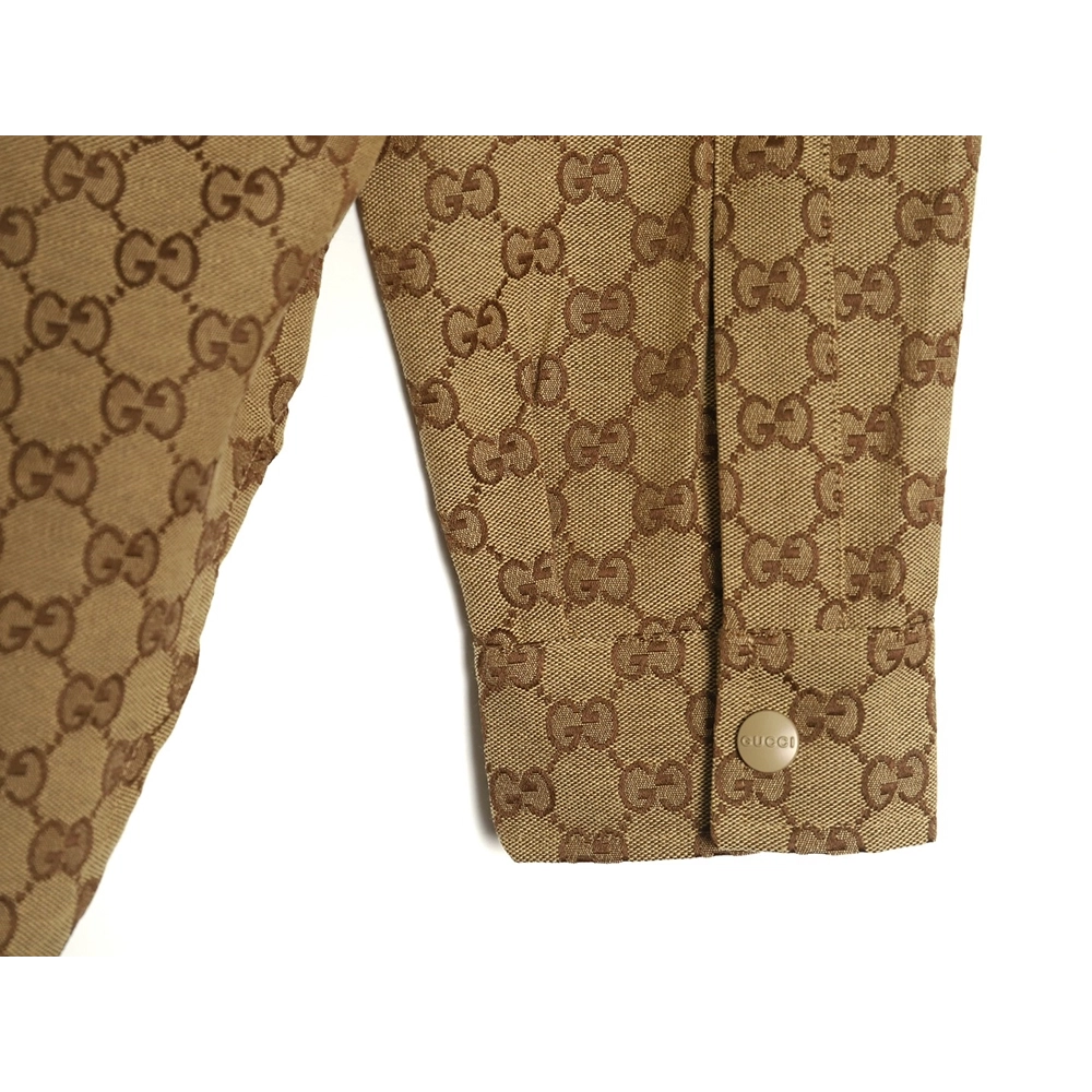 Gucci allover double G jacquard shirt jacket,Gucci Jacket,Jacket,APPAREL