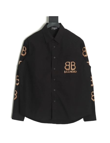 Balenciaga BB graffiti print longsleeved jacket,Balenciaga Jacket,Jacket,APPAREL