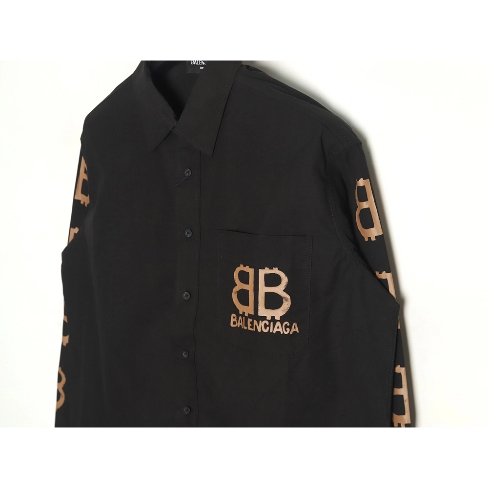 Balenciaga BB graffiti print longsleeved jacket,Balenciaga Jacket,Jacket,APPAREL