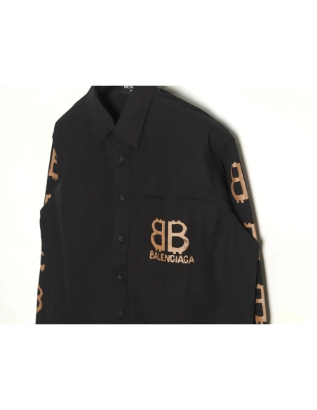 Balenciaga BB graffiti print longsleeved jacket,Balenciaga Jacket,Jacket,APPAREL