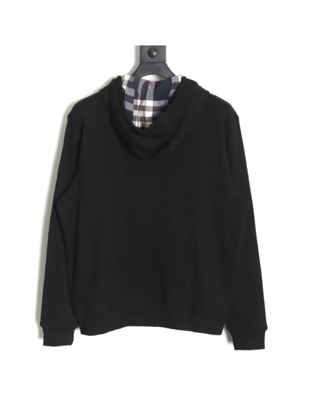 Burberry Warhorse Logo Embroidered Hooded Jacket TSK1,Burberry Jacket,Jacket,APPAREL