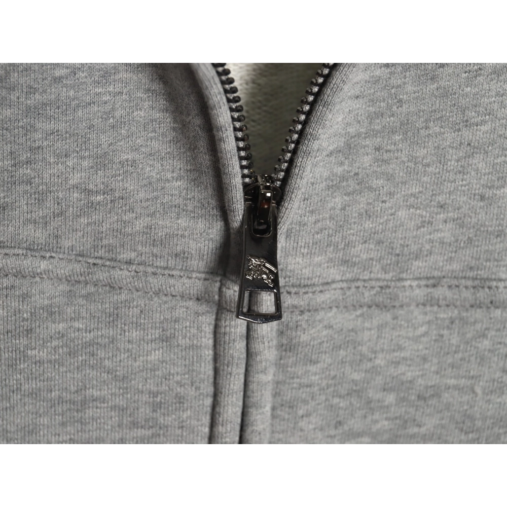 Burberry Warhorse Logo Embroidered Hooded Jacket,Burberry Jacket,Jacket,APPAREL