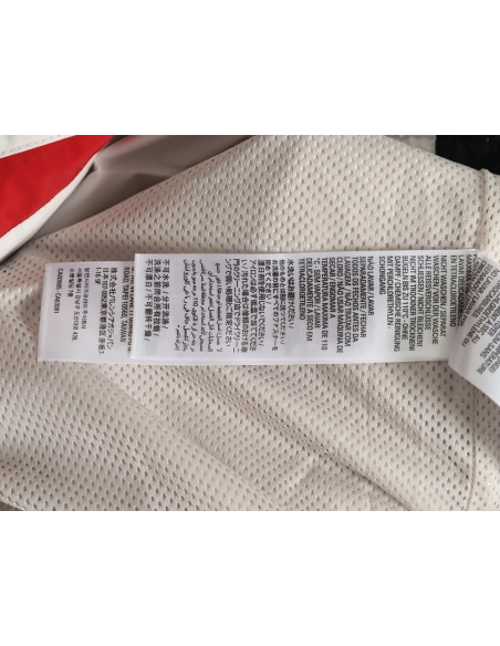 Balenciaga 3B red and white hooded windbreaker jacket,Balenciaga Jacket,Jacket,APPAREL