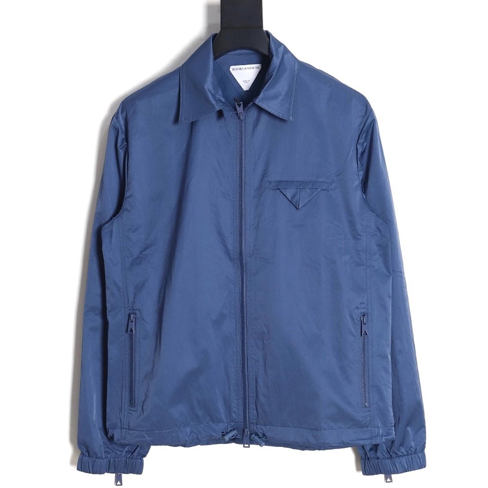 Bottega Veneta triangle pocket lapel nylon jacket TSK1,Bottega Veneta Jacket,Jacket,APPAREL