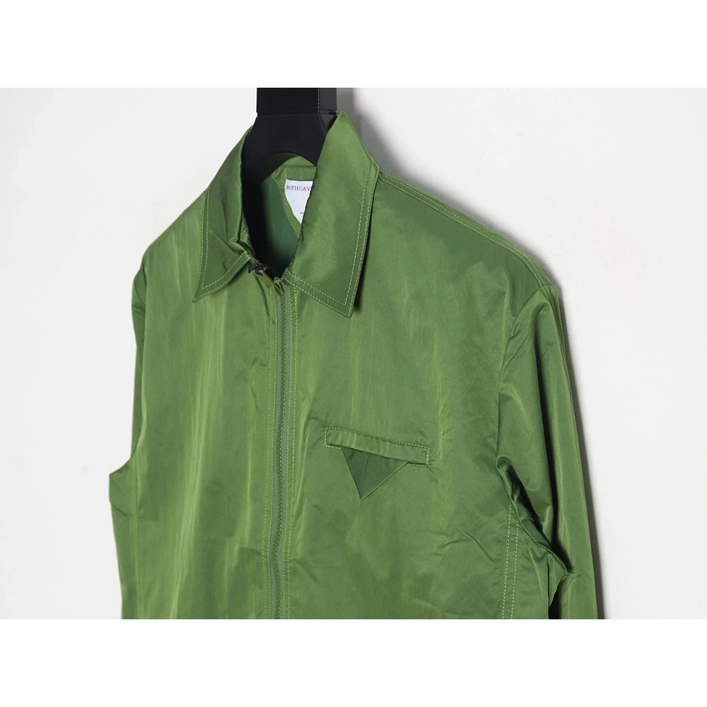 Bottega Veneta triangle pocket lapel nylon jacket,Bottega Veneta Jacket,Jacket,APPAREL