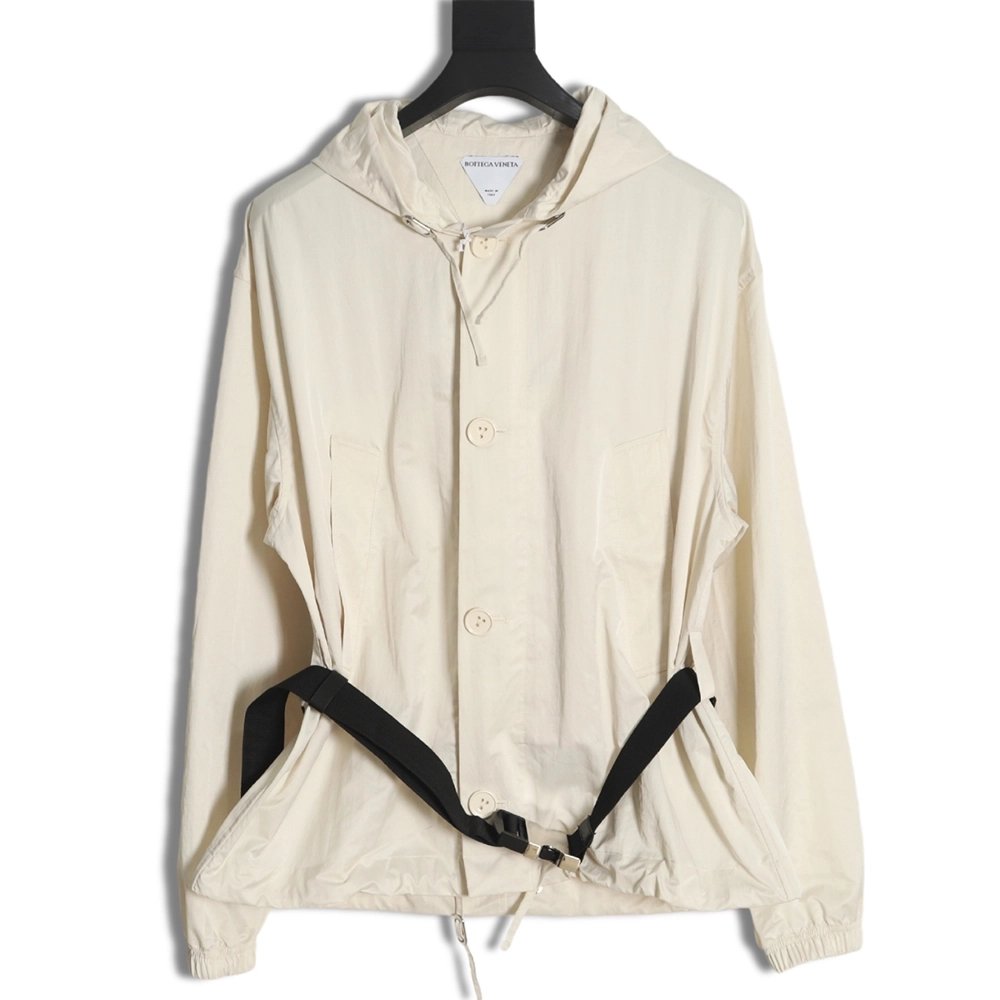 Bottega Veneta hooded jacket with detachable waist bag,Bottega Veneta Jacket,Jacket,APPAREL