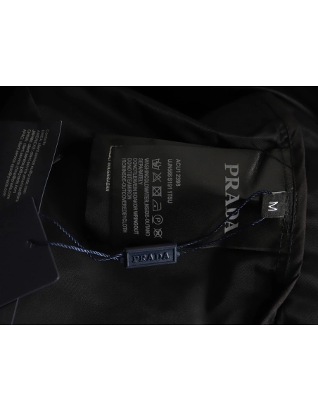 Prada Nylon Triangle Logo Long Sleeve Jacket Shirt,Prada Jacket,Jacket,APPAREL