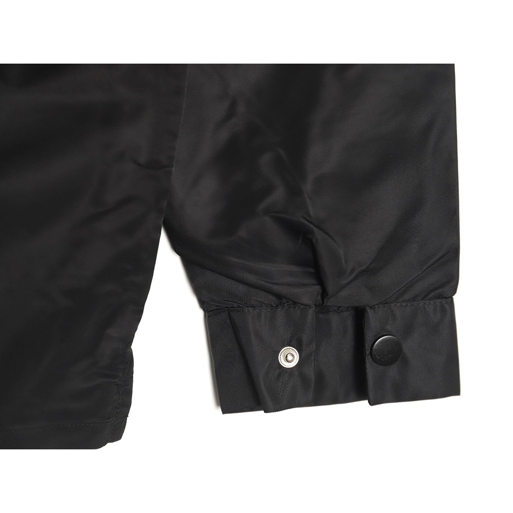 Prada Nylon Triangle Logo Long Sleeve Jacket Shirt,Prada Jacket,Jacket,APPAREL