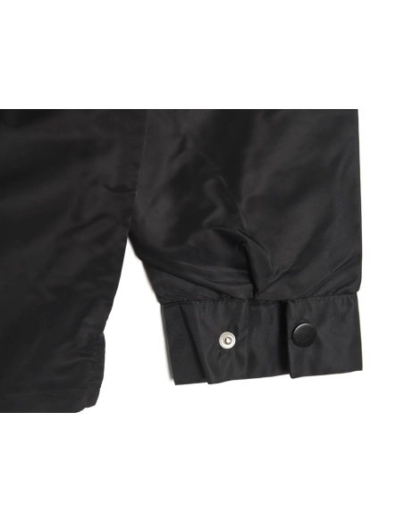 Prada Nylon Triangle Logo Long Sleeve Jacket Shirt,Prada Jacket,Jacket,APPAREL