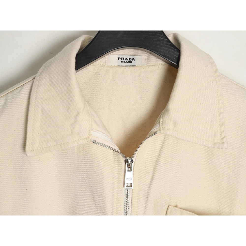Prada triangle logo pocket zipup jacket,Prada Jacket,Jacket,APPAREL