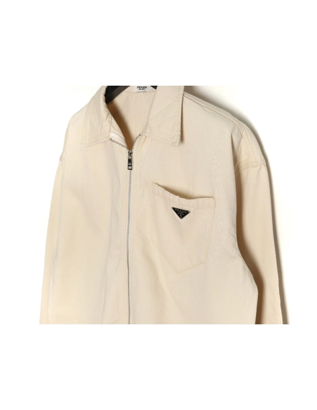 Prada triangle logo pocket zipup jacket,Prada Jacket,Jacket,APPAREL