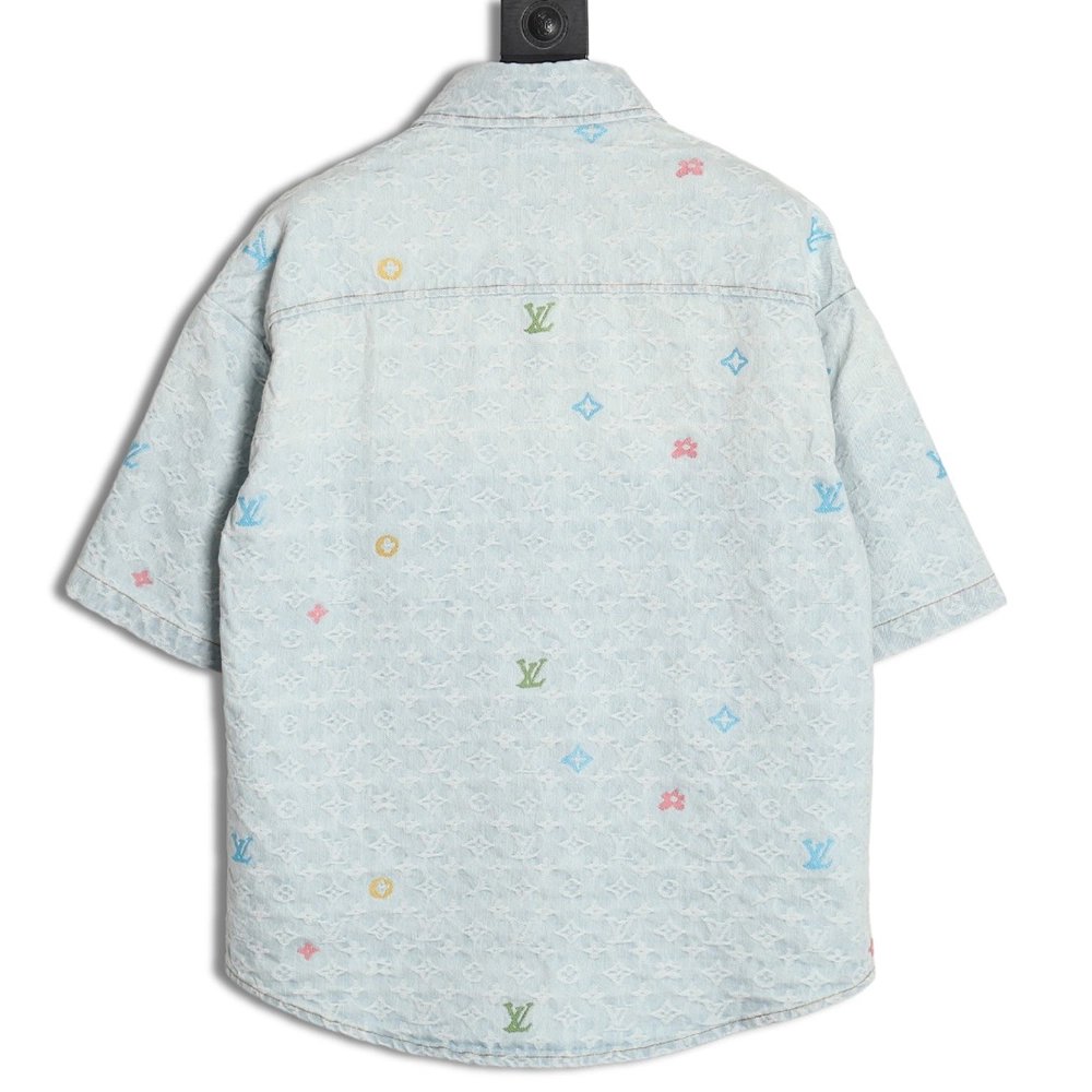 Louis Vuitton 24SS Tyler collaboration embroidered denim jacket,Louis Vuitton Jacket,Jacket,APPAREL