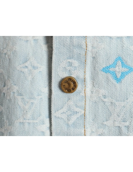Louis Vuitton 24SS Tyler collaboration embroidered denim jacket,Louis Vuitton Jacket,Jacket,APPAREL