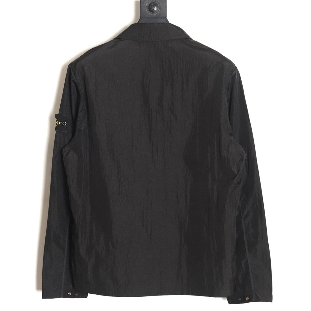 Stone Island Nylon Meta Series Metallic Nylon Long Sleeve Zipper Jacket Sun Protection Clothing TSK3,Stone Island Jacket,Jacket,