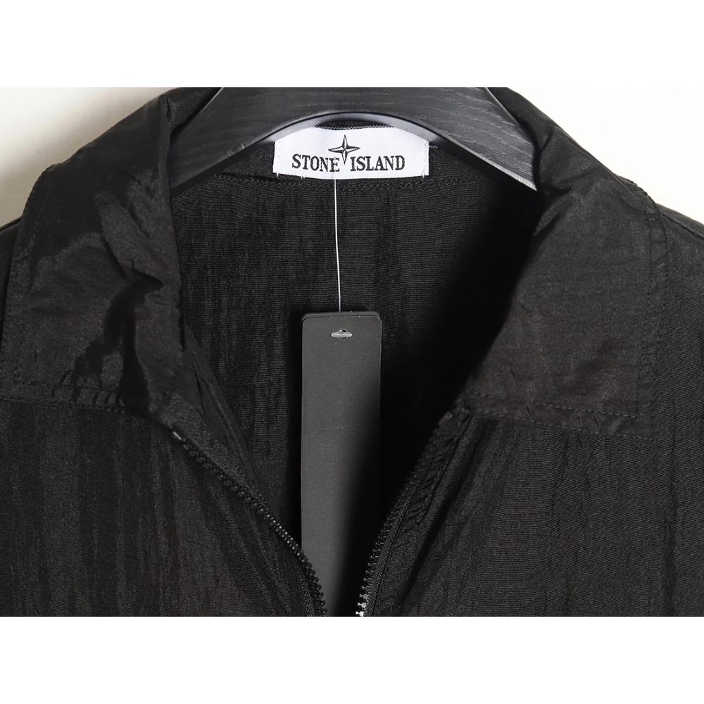 Stone Island Nylon Meta Series Metallic Nylon Long Sleeve Zipper Jacket Sun Protection Clothing TSK3,Stone Island Jacket,Jacket,