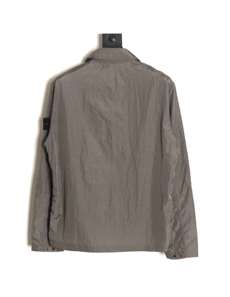 Stone Island Nylon Meta Series Metallic Nylon Long Sleeve Zipper Jacket Sun Protection Clothing TSK2,Stone Island Jacket,Jacket,