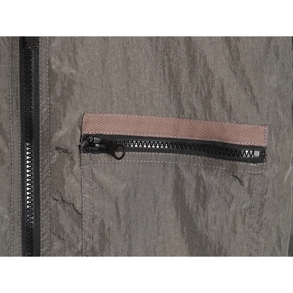 Stone Island Nylon Meta Series Metallic Nylon Long Sleeve Zipper Jacket Sun Protection Clothing TSK2,Stone Island Jacket,Jacket,