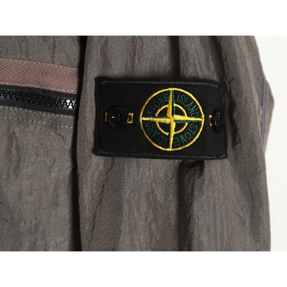 Stone Island Nylon Meta Series Metallic Nylon Long Sleeve Zipper Jacket Sun Protection Clothing TSK2,Stone Island Jacket,Jacket,