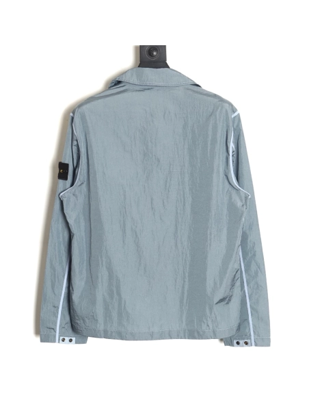 Stone Island Nylon Meta Series Metallic Nylon Long Sleeve Zipper Jacket Sun Protection Clothing TSK1,Stone Island Jacket,Jacket,