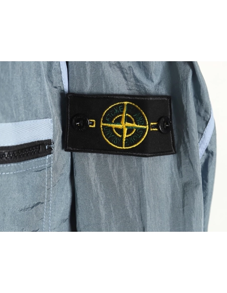Stone Island Nylon Meta Series Metallic Nylon Long Sleeve Zipper Jacket Sun Protection Clothing TSK1,Stone Island Jacket,Jacket,