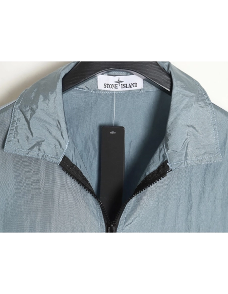 Stone Island Nylon Meta Series Metallic Nylon Long Sleeve Zipper Jacket Sun Protection Clothing TSK1,Stone Island Jacket,Jacket,