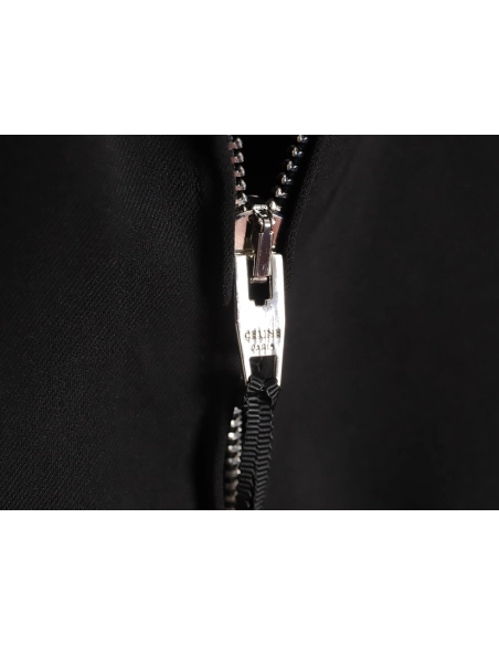 Celine 24SS Arc de Triomphe small embroidered lapel silk jacket,Celine Jacket,Jacket,APPAREL