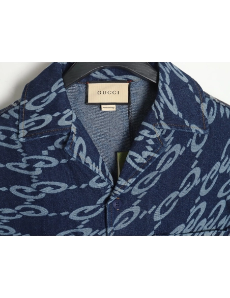 Gucci 24SS Spring and Summer New Classic Jacket Short Sleeve Shirt,Gucci Jacket,Jacket,APPAREL