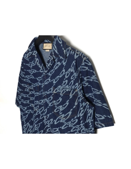 Gucci 24SS Spring and Summer New Classic Jacket Short Sleeve Shirt,Gucci Jacket,Jacket,APPAREL
